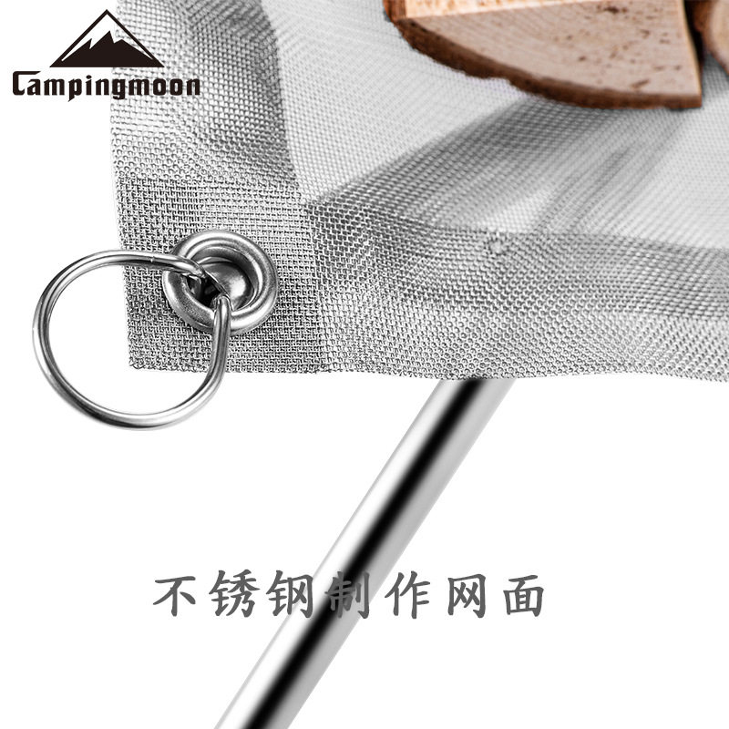 户外不锈钢点炭炉折叠烧烤架生火炉取暖炉火焰山焚火架小号