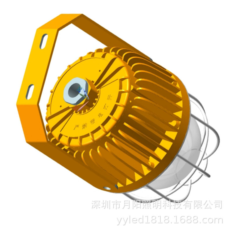 月阳新品三防灯具50W 60W工矿灯套件车间库房照明 3030芯片 现货图片