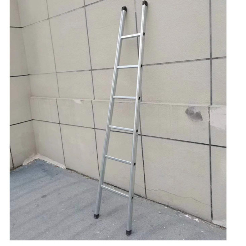 *单梯子家用单侧梯加固铁管加厚室内外多功能工程梯轻便一字梯踏