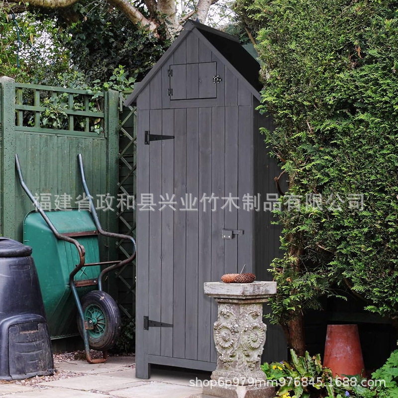 户外防水储物柜大容量庭院种植园木屋收纳柜防水花园工具箱
