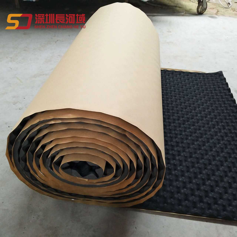 3cm/5cm自粘鸡蛋棉 隔音吸音降噪波峰海绵 阻燃背胶橡塑波浪棉