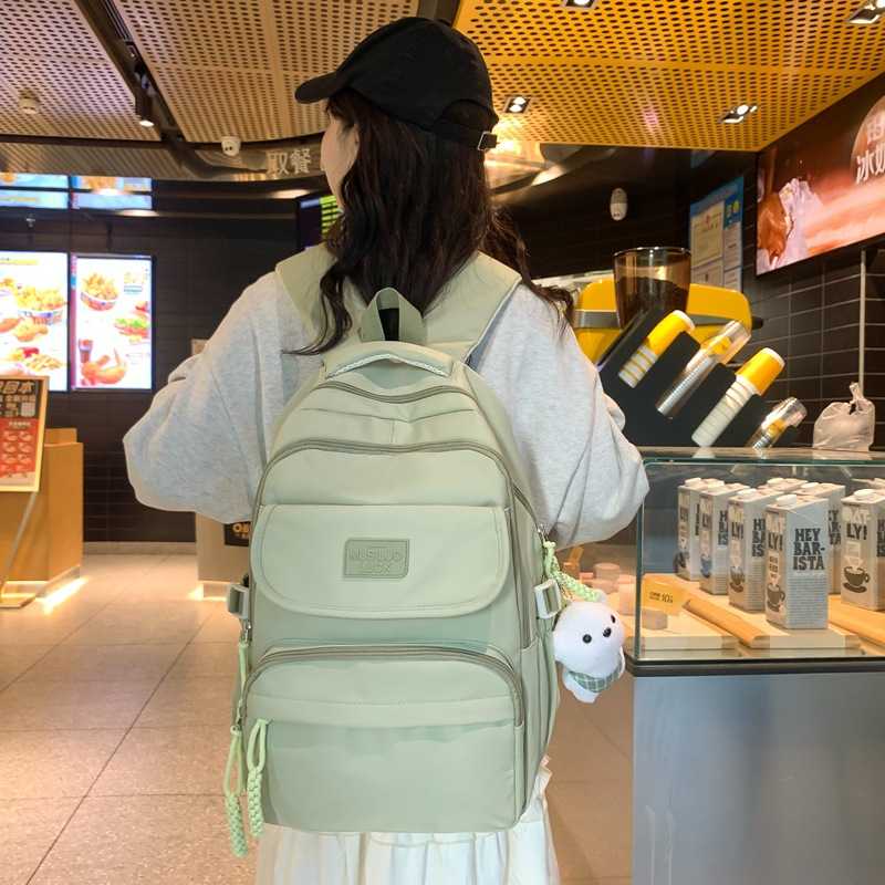 韩版原宿背包大容量时尚双肩包睿营新款男女高中生大学生校园书包
