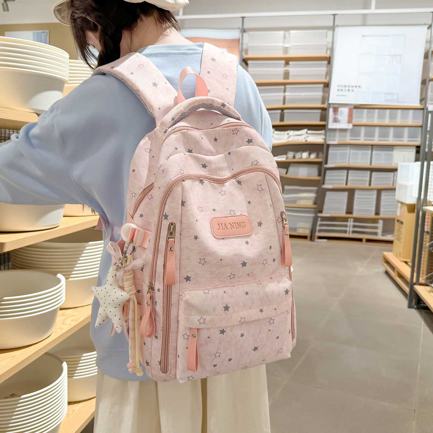 书包小学生三到六年级大容量女孩高颜值上课补习袋初中高中双肩包