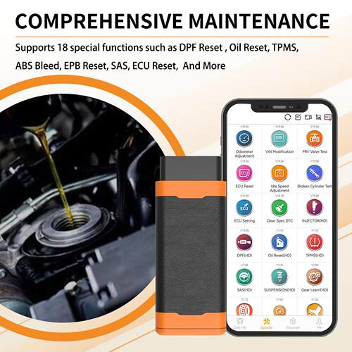 瀚智 S816 手机版OBD2全新柴油车全系统故障诊断工具智能调校诊断