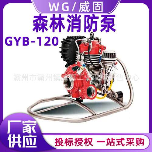 便携式消防泵山林抢险灭火泵两冲程汽油机移动GYB-120 森林救援灭