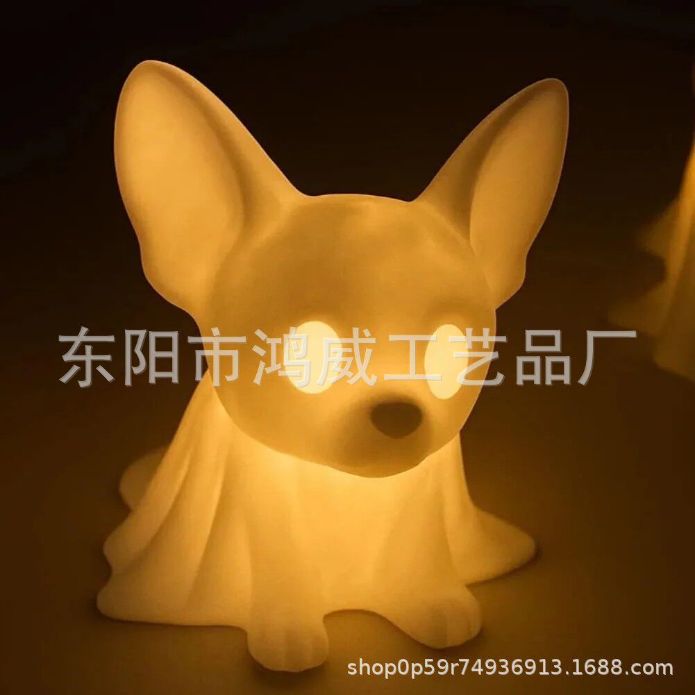 跨境新款DachshundGhostLamp腊肠犬鬼灯幽灵狗狗台灯