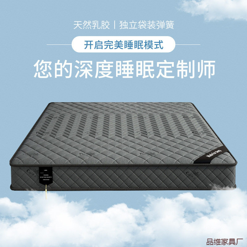 加厚席梦思弹簧床垫高级感床垫家用乳胶椰棕床垫超厚.米垫
