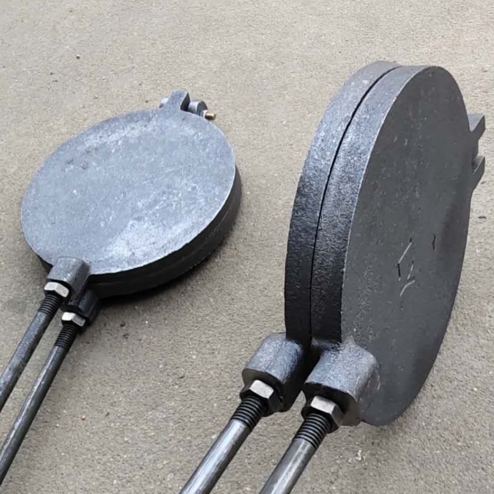 厨房用品铸铁烙饼模子火烧模具烘焙工具煎蛋炉子烤饼童年中高