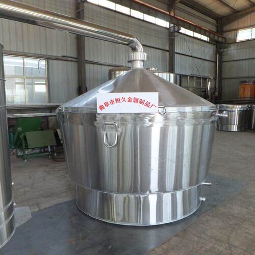 300斤蒸酒设备 白酒蒸馏锅 冷却器不锈钢制酒设备304白钢烤酒设备
