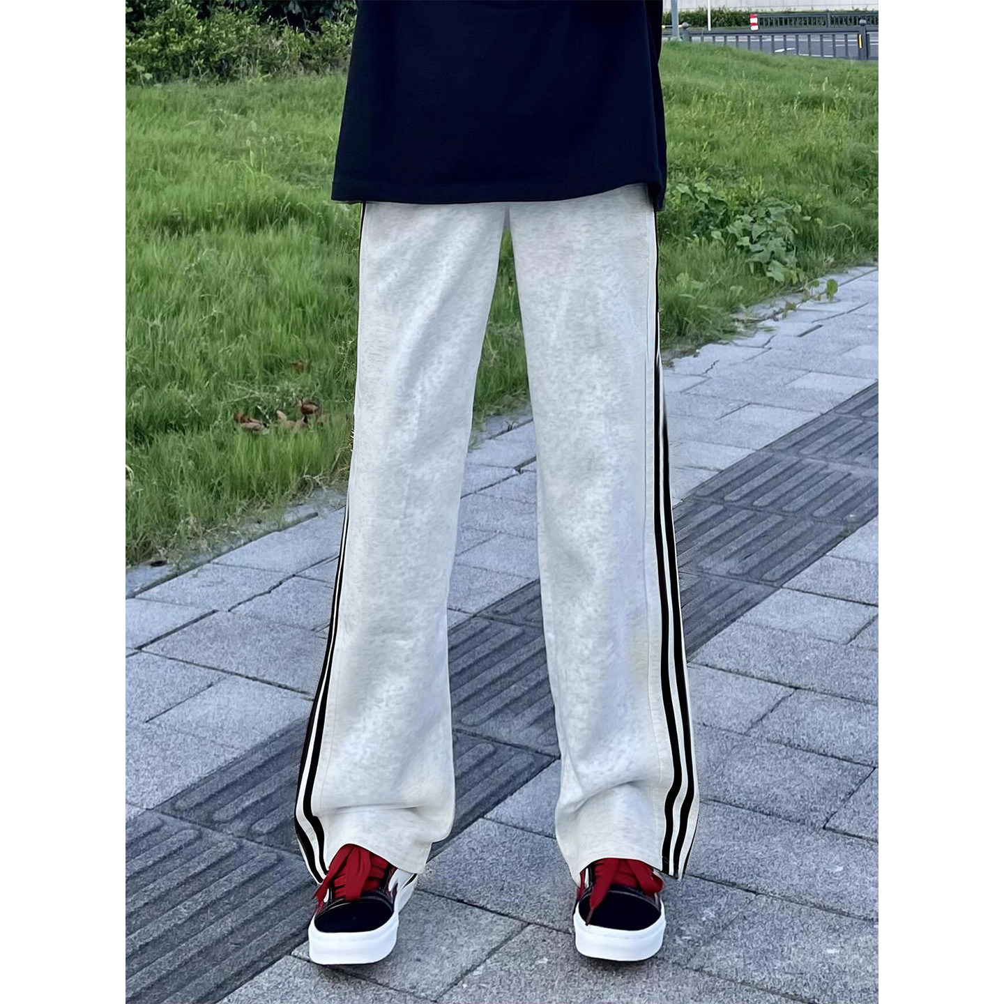 美式三条杠卫裤男款夏季图片