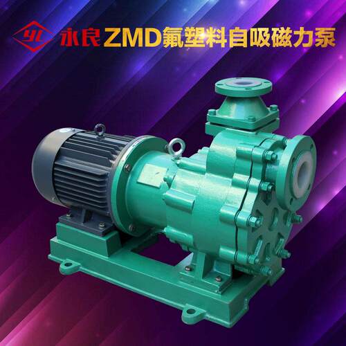 氟塑料自吸磁力泵60ZMD-32FL 自吸式磁力驱动离心化工耐腐水泵