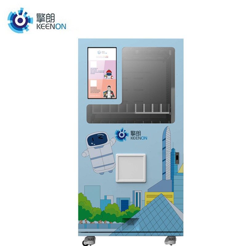 擎朗酒店机器人货柜带制冷带屏幕机器人取货节省人工扫码下单