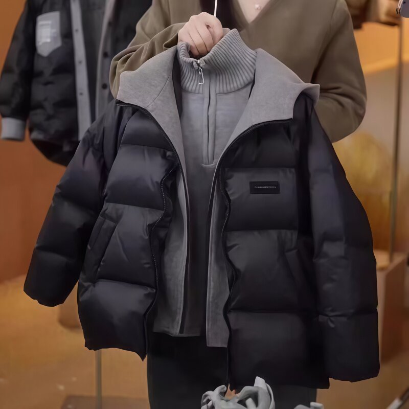 男童冬季加厚保暖假两件棉服