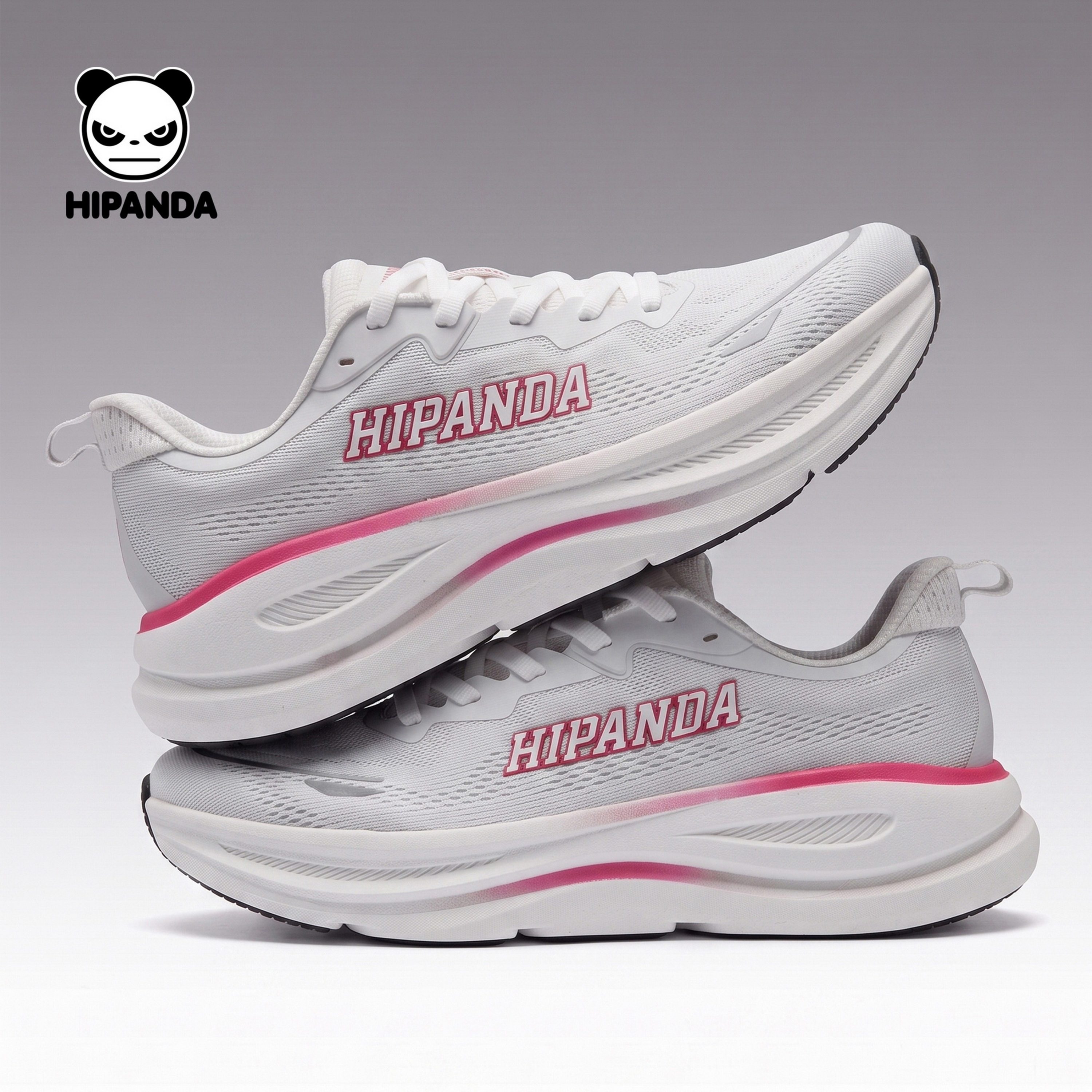 hipanda你好熊猫跑鞋健步鞋男女中考体测运动鞋减震轻便缓震跑鞋