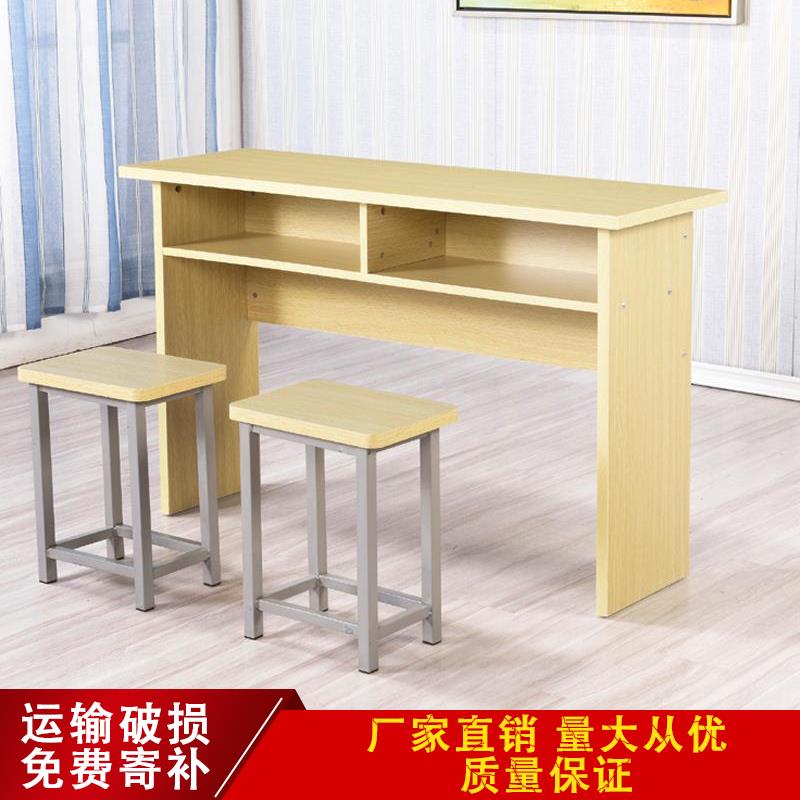 中小学生课桌椅培训桌辅导班桌单双人长条桌学校补习班课桌椅
