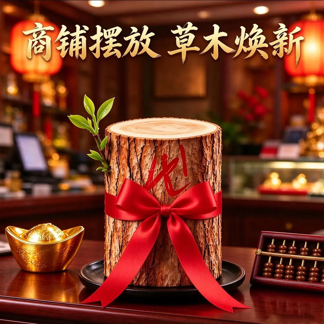 【合和生贝才木】龍虎能开花的香龙皿树家居摆件绿植