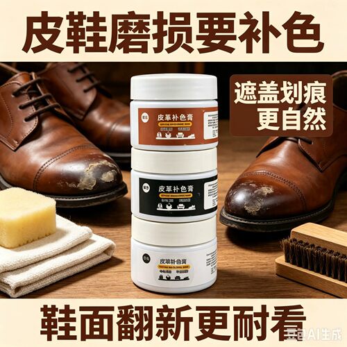 新款皮革补色膏皮具护理皮鞋补色皮衣上色沙发皮包翻新修复ZF