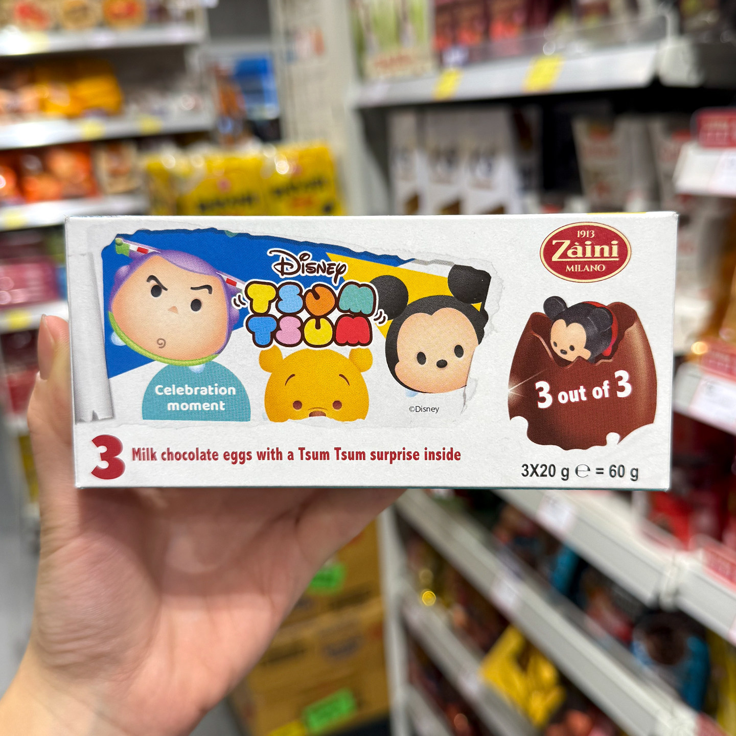 香港代购 意大利进口zaini迪士尼Disney联名巧克力蛋奇趣蛋出奇蛋