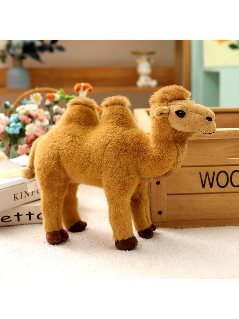 Cartoon simulation camel doll plush toy Desert Bactrian camel doll children companion comfort doll