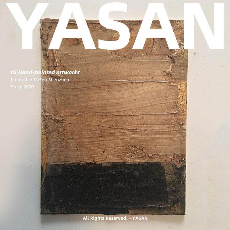 YASAN+侘寂风纯手绘大幅油画质感肌理客厅挂画抽象玄关背景装饰画