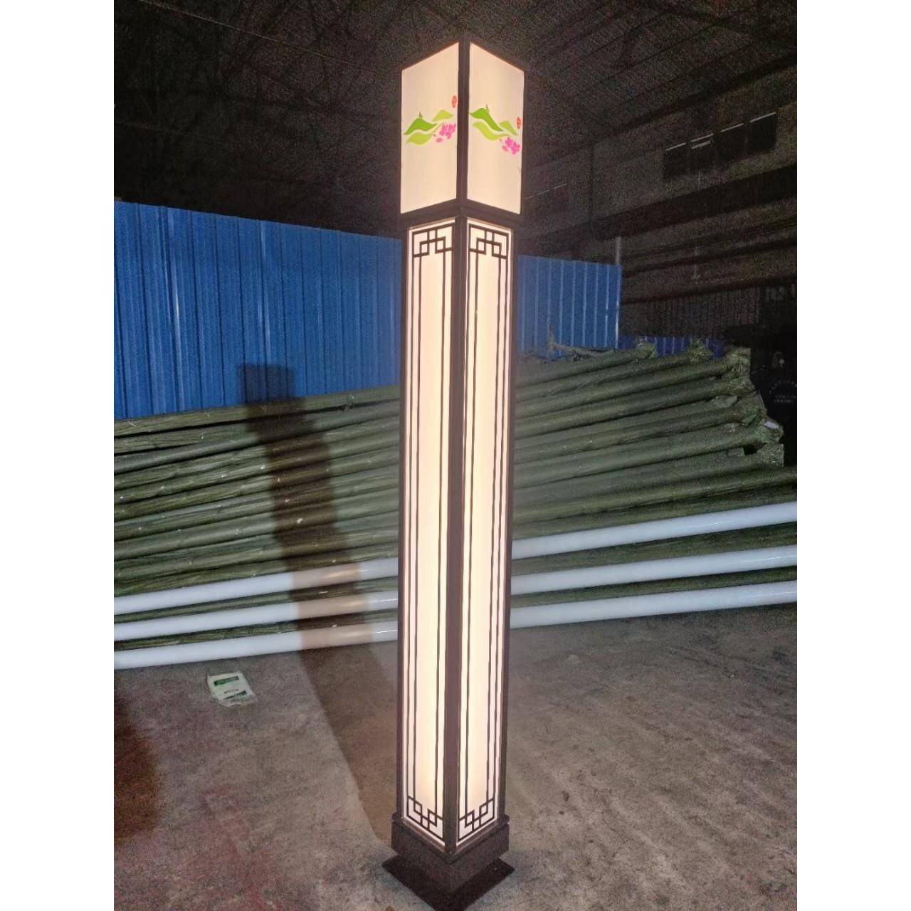 艾乐壹迪户外led荷花景观灯公园湿地公园小区装饰庭院灯方柱落地图片