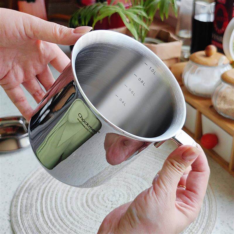 18/10三层钢多用烧水壶茶缸咖啡杯热奶杯11cm