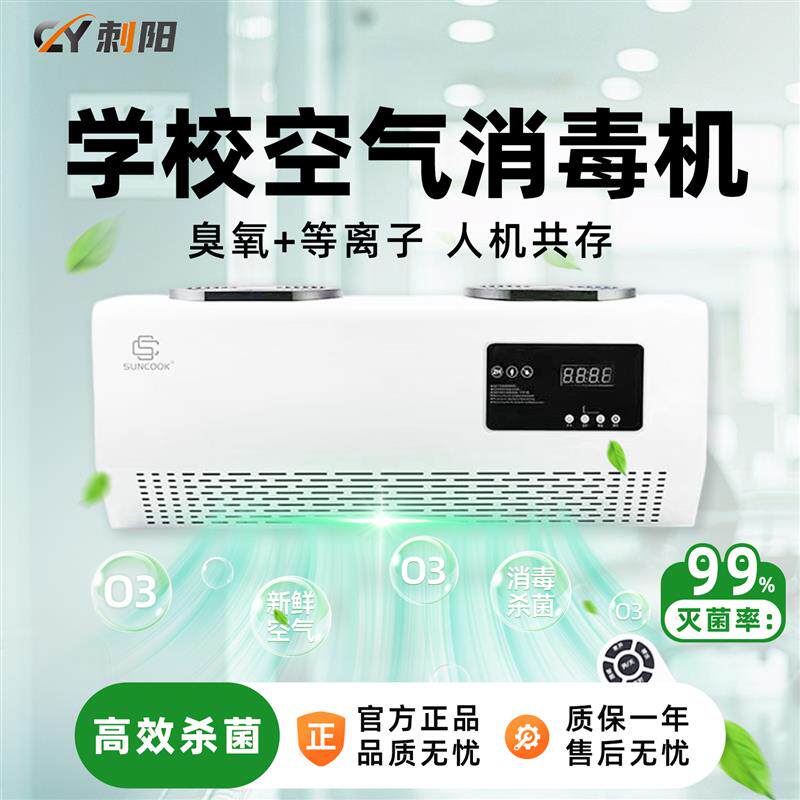 食品厂垃圾房臭氧发生器去异味净化器公共厕所壁挂式臭氧消毒机