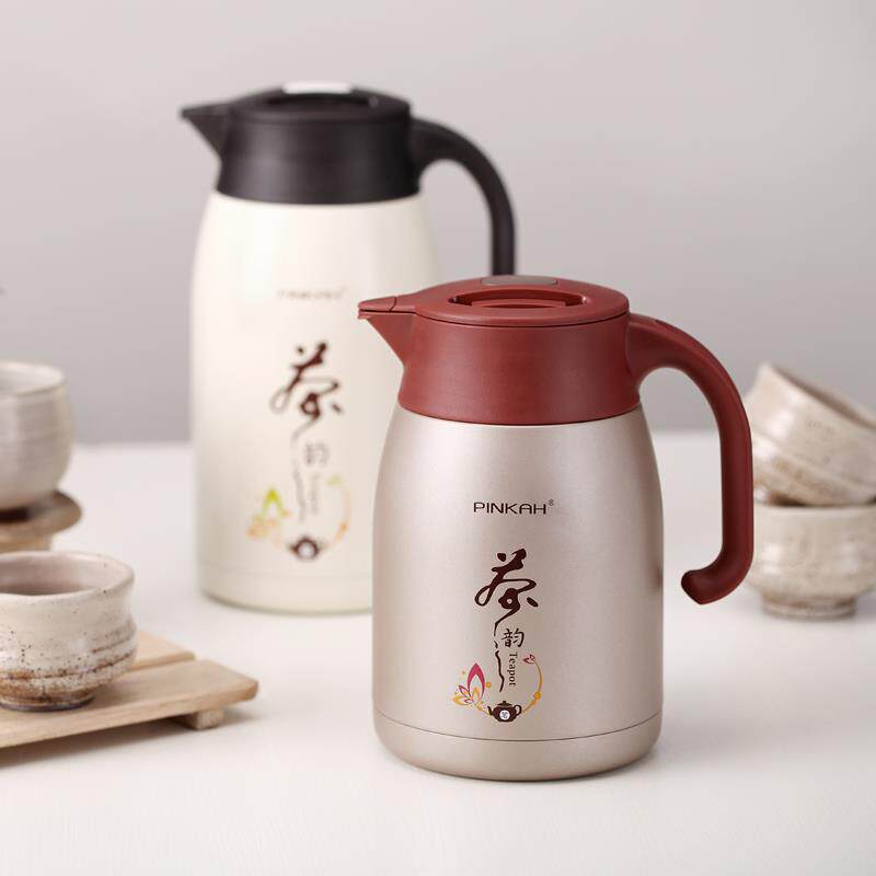 品家家用不锈钢带过滤网茶漏保温泡茶壶办公室闷茶壶大容量暖水壶