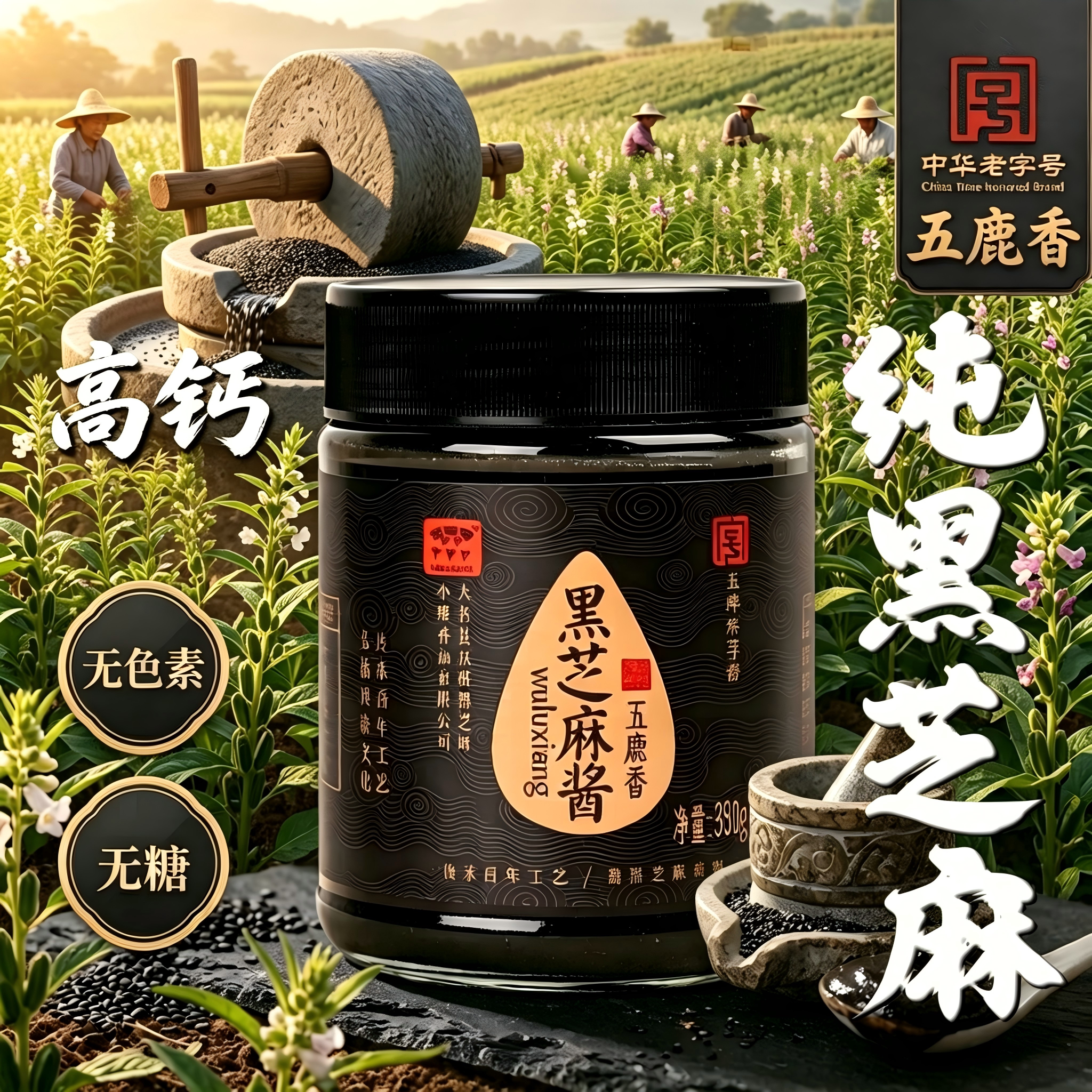 传统石磨工艺调味料芝麻酱