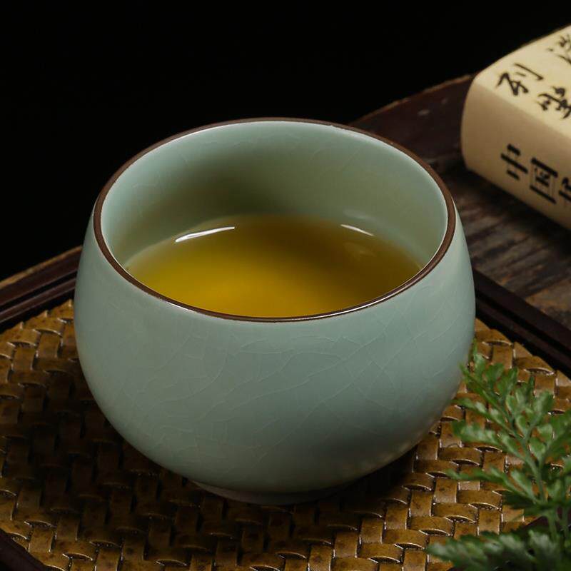 天青汝窑茶杯主人杯单杯茶具杯子套装家用汝瓷品茗杯大号茶盏茶碗