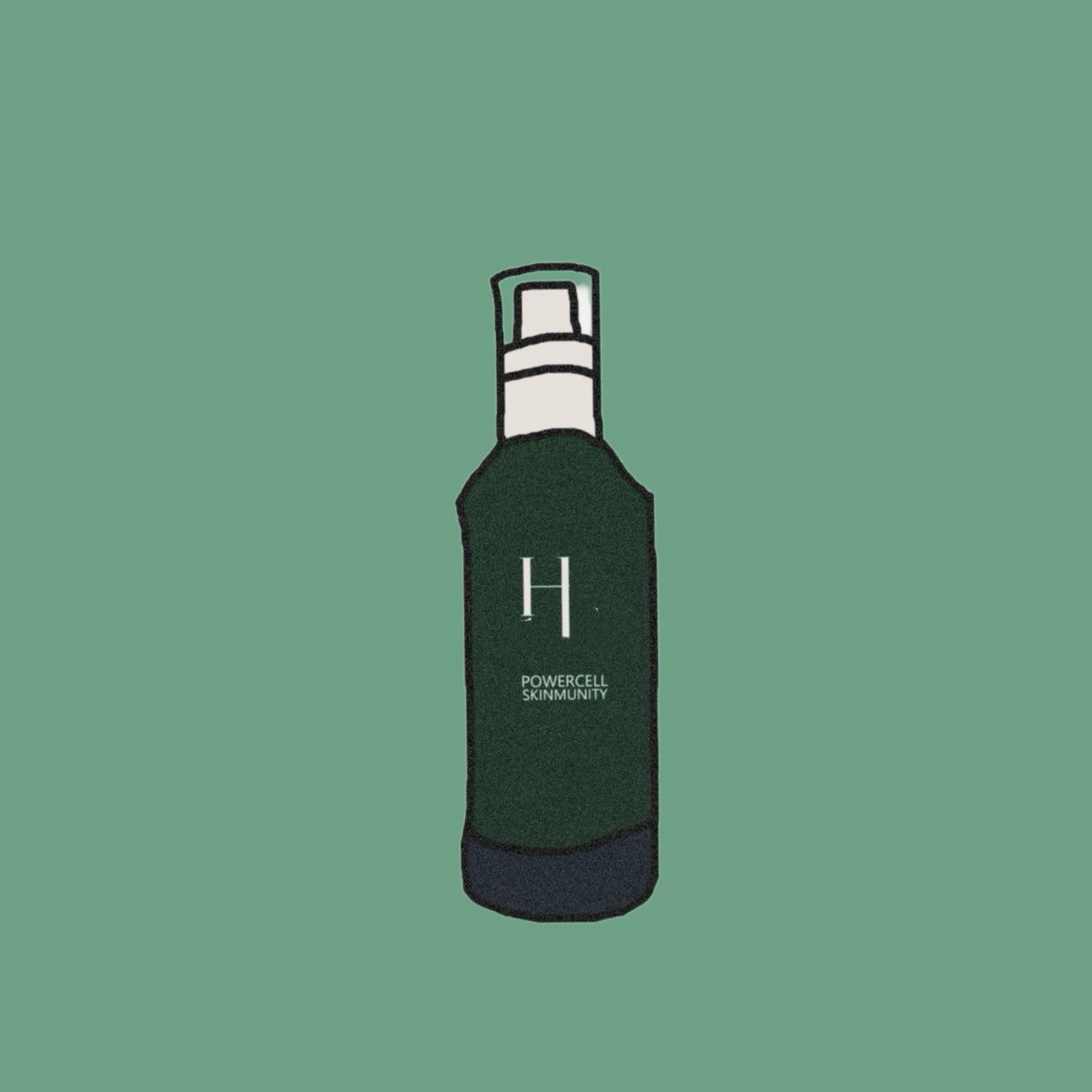 H绿宝瓶精华50/75/100ml 简装无盒