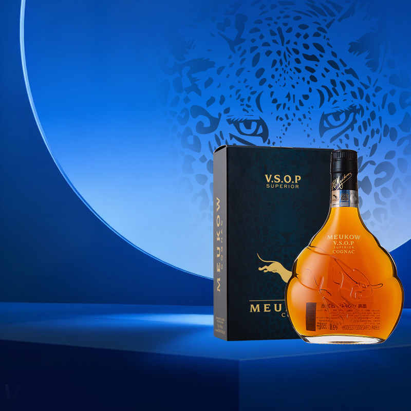 墨高Meukow VSOP干邑白兰地 350ml 尝鲜装法国洋酒烈酒口粮酒礼盒