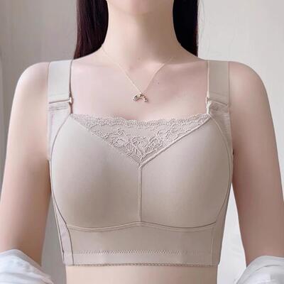 无钢托大胸显小内衣收副乳防下垂