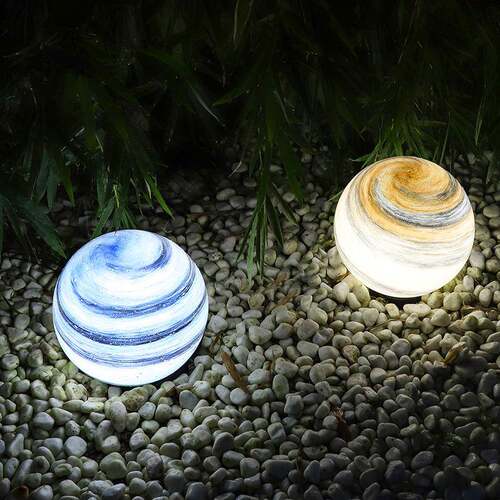 户外灯防水花园别墅庭院星球灯圆形球草地灯现代简约太阳能草坪灯