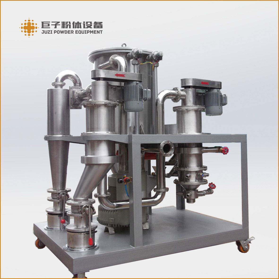 小型实验室碳化硅气流粉碎机工业用/1~74微米可调节超微粉碎机