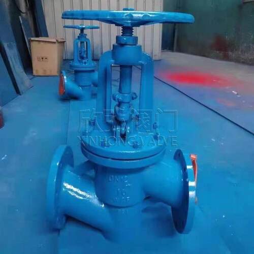 J44F46衬氟角式截止阀 耐性 软密封 抗腐蚀 耐磨 欣弘阀门