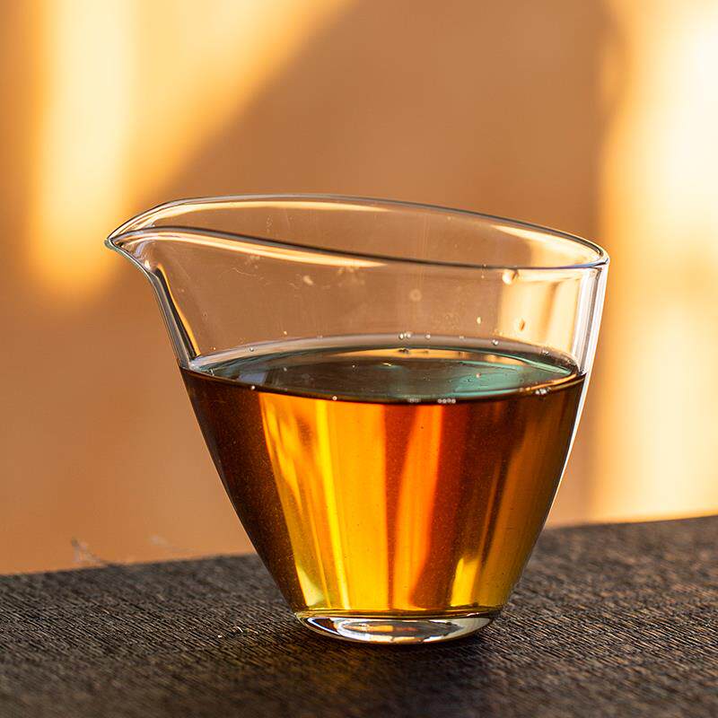 加厚个性中式透明公道杯茶海功夫茶具配件家用耐热玻璃分茶器公杯