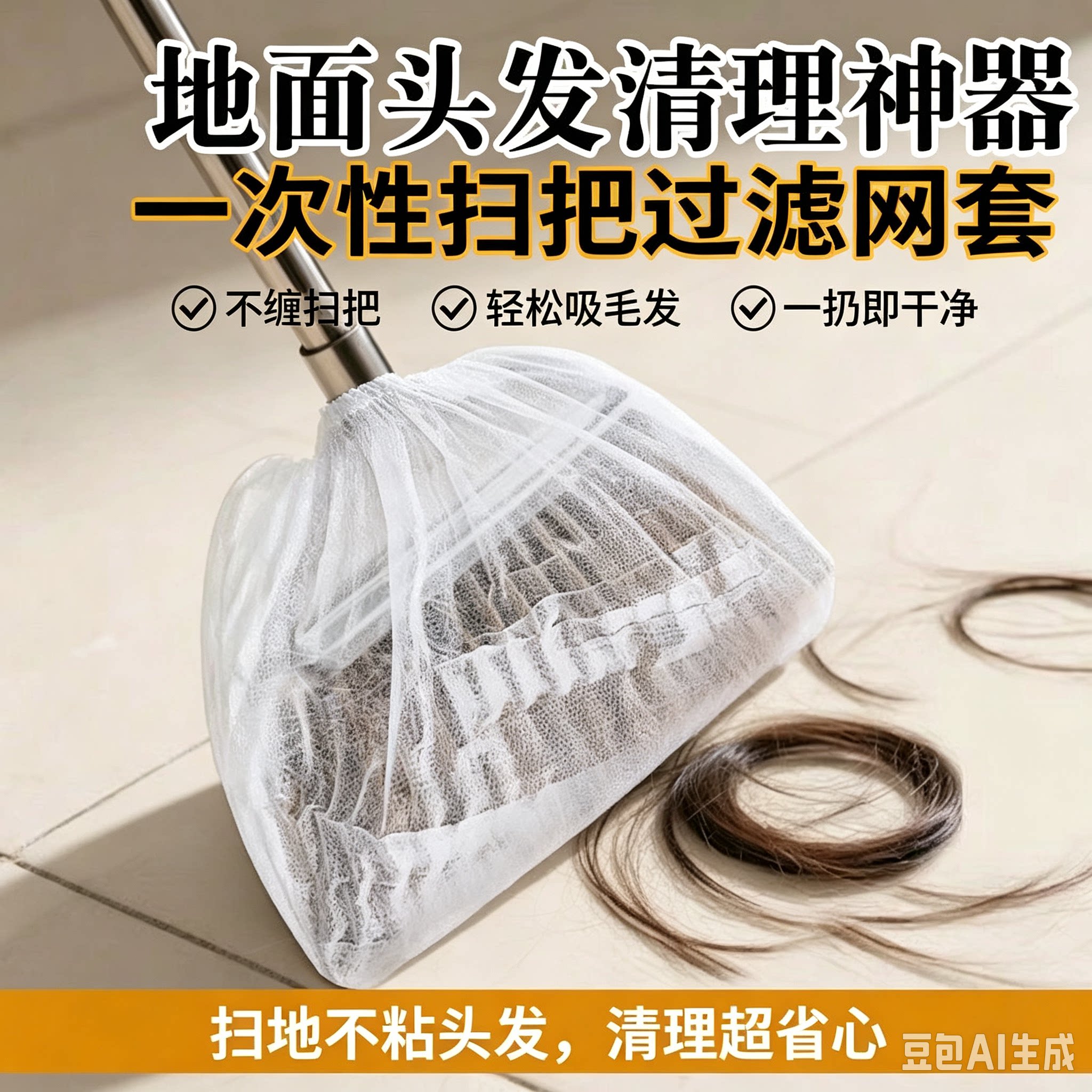 一次性扫把除尘套吸附毛发清理缝隙灰尘家用打扫清洁工xy