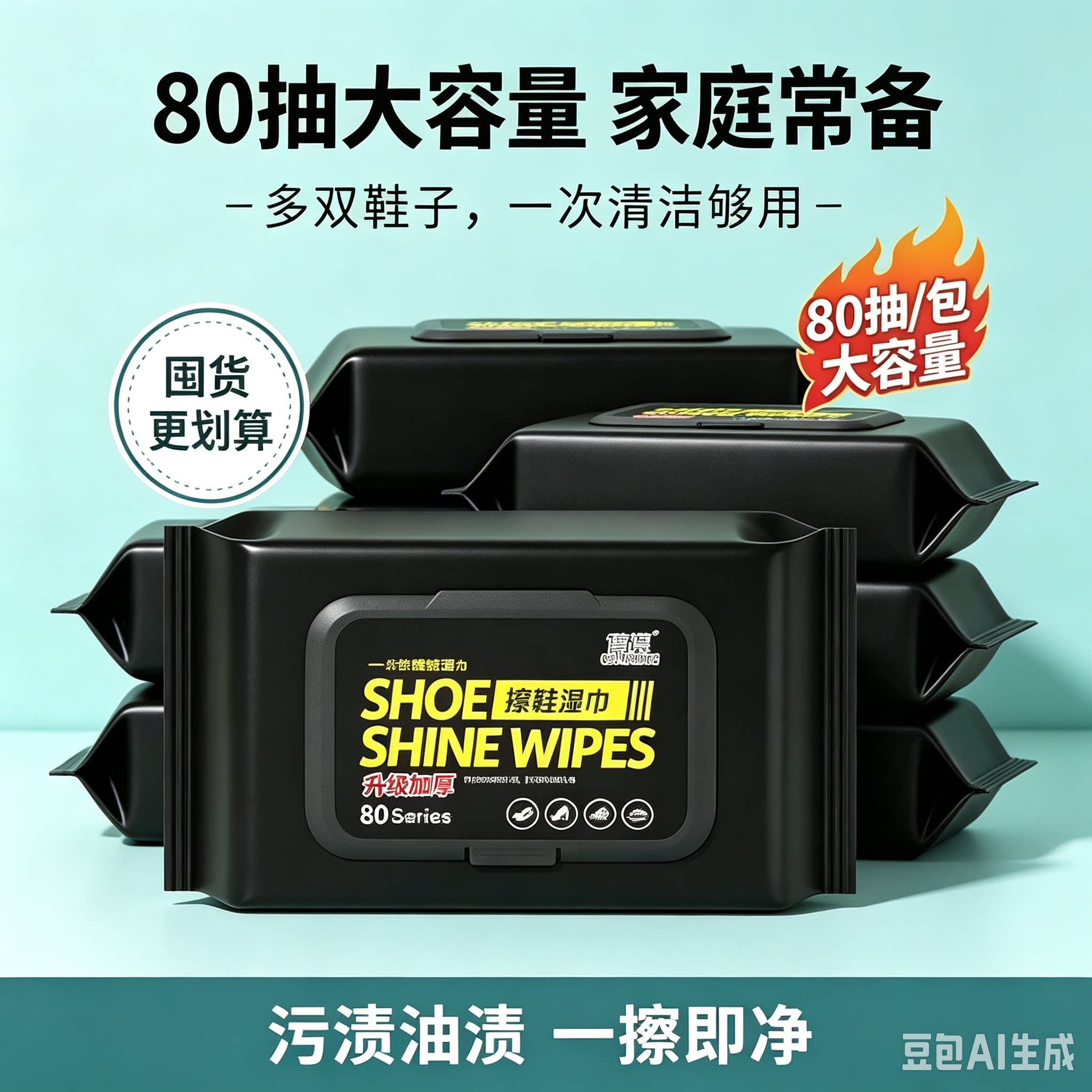 【拍一发三】小白鞋擦鞋湿巾免水洗去污清洁便携家用清洗MD