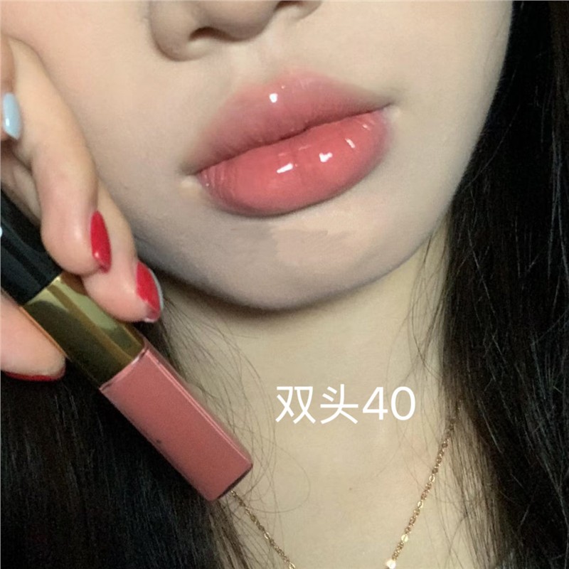 来自奶奶家 !临期双头唇蜜40玫瑰奶茶嫩粉色 纯欲少女感显白