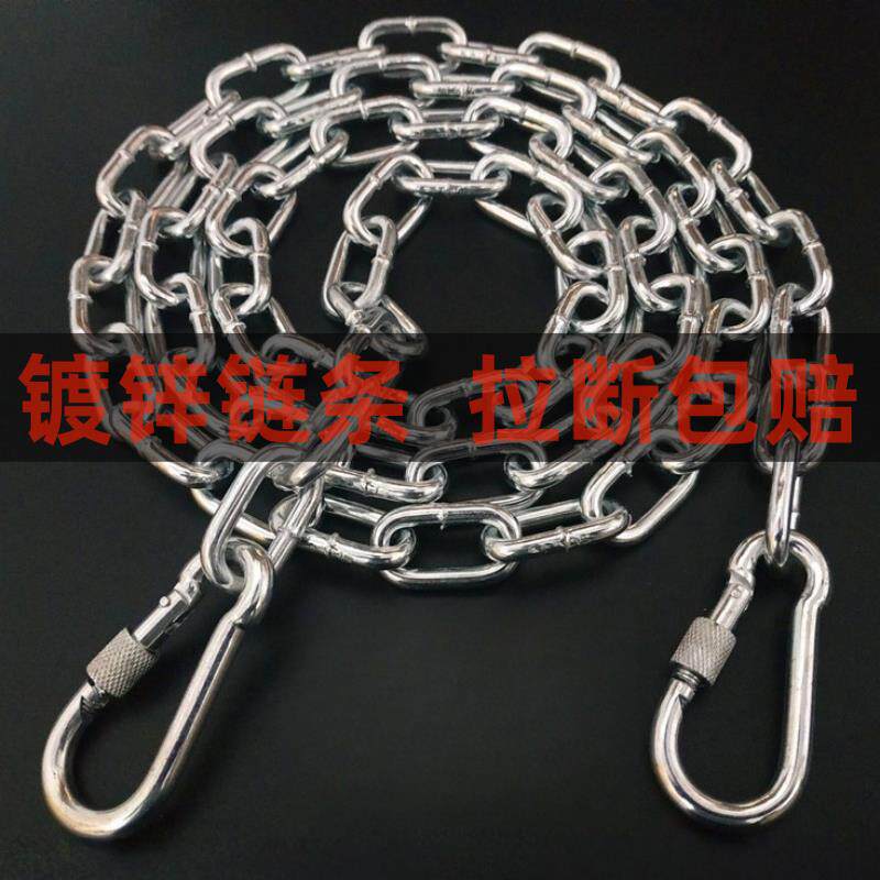 镀锌链条铁环链加强拉力防盗锁链满焊加粗加长焊接拴牛栓狗铁链