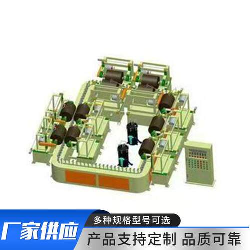 厂家八组链条式自动抛光机75KW打磨抛光机器链条传动电机