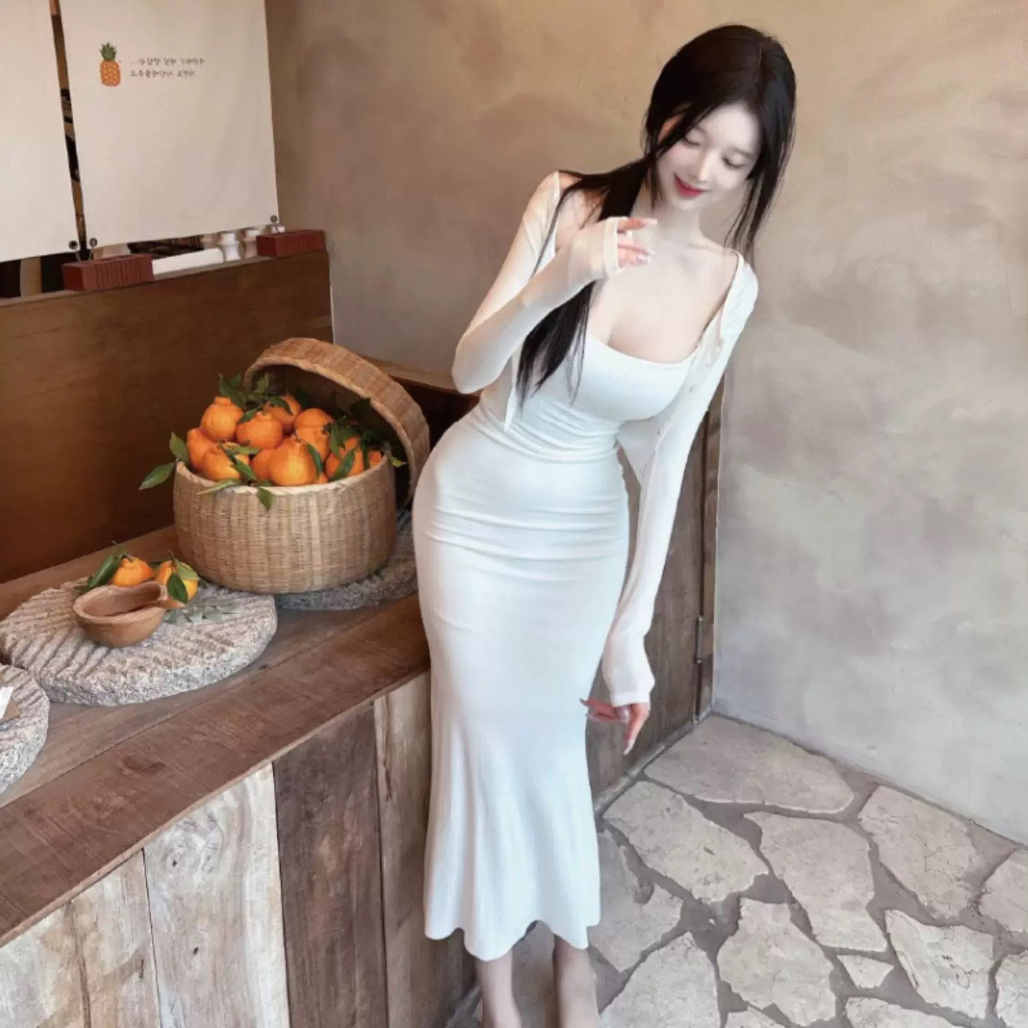 绝美纯欲套装内搭低胸性