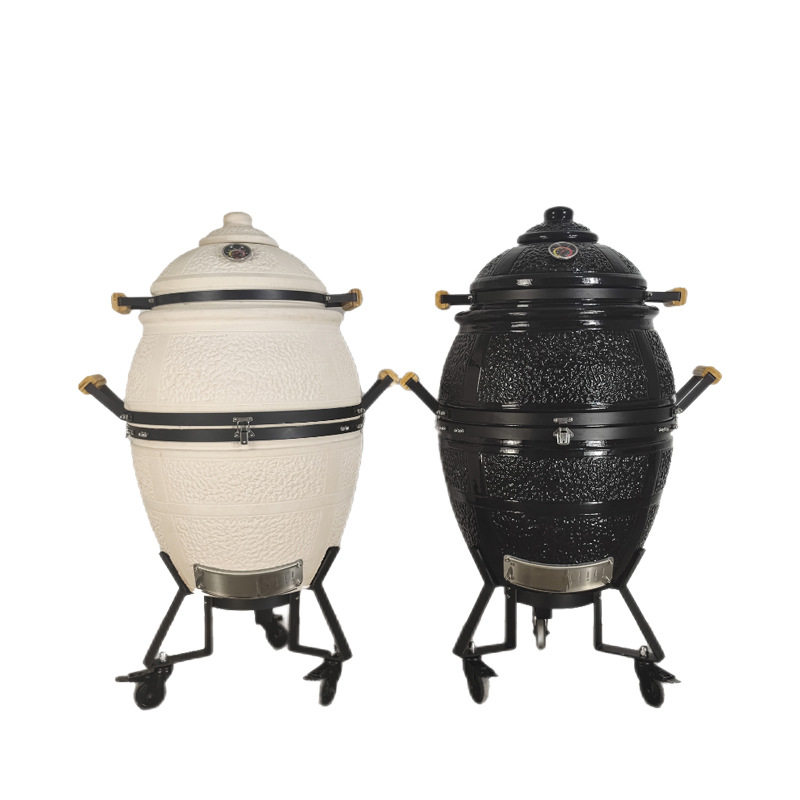 bbq21寸户外烧烤炉木炭陶瓷吊烧炉家用户外陶瓷烧烤炉烤肉炉