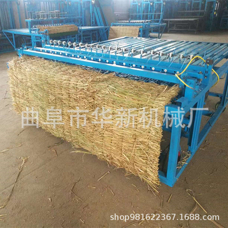 湖南蔬菜大棚草帘机加宽加厚稻草蒲草编制机定做草帘编织机