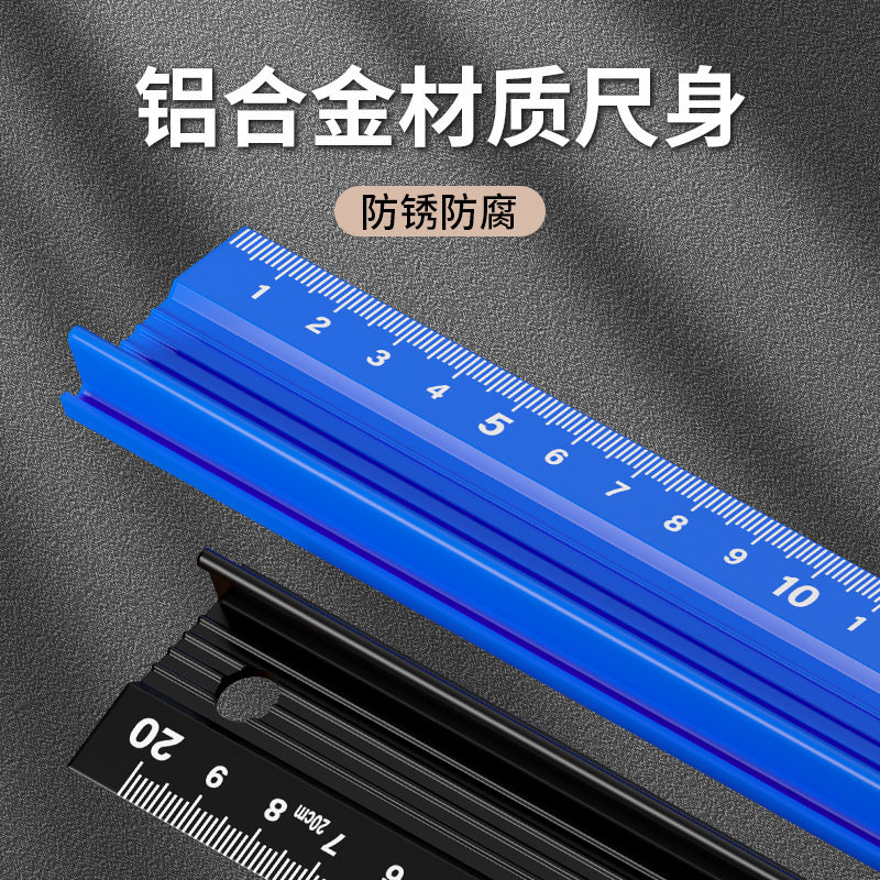 源头厂家批发铝合金直尺广告裁剪切割防护尺加厚绘图美工尺导向尺