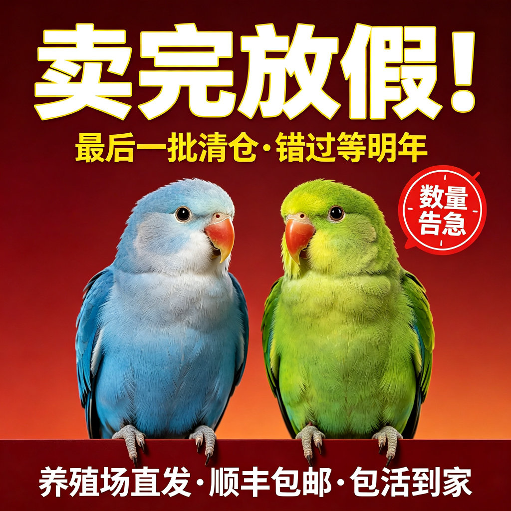 【养殖场直供价】和尚鹦鹉活体手特种养殖鸟类宠物