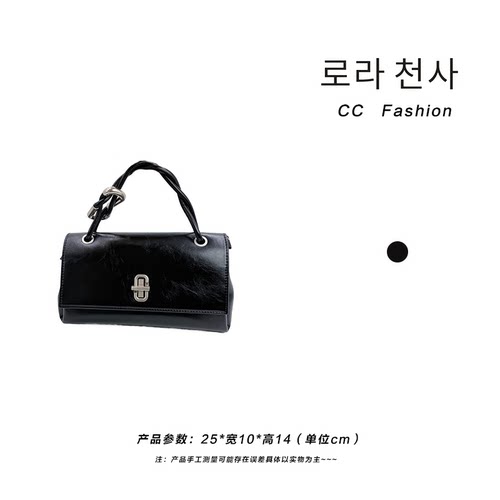 CC&Fashion-TF-31210-黑色-原厂进口皮休闲百搭斜挎包