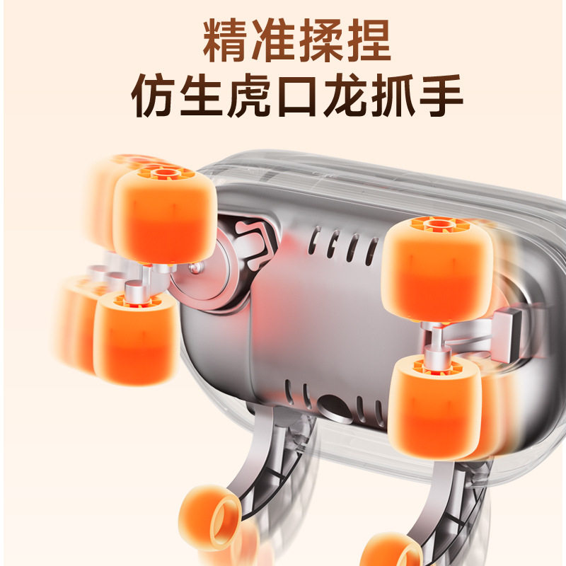 跨境车载颈椎按摩器电动肩颈腰部按摩靠垫揉捏震动热敷坐垫按摩仪