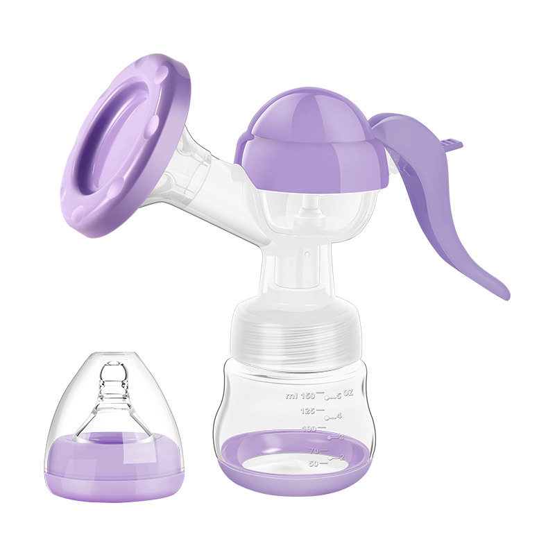 手动吸奶器吸力大创意硅胶挤奶器母婴用品无痛催乳按摩集奶器批发